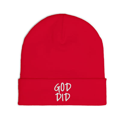GOD DID - Knit Beanie (Embroidered)