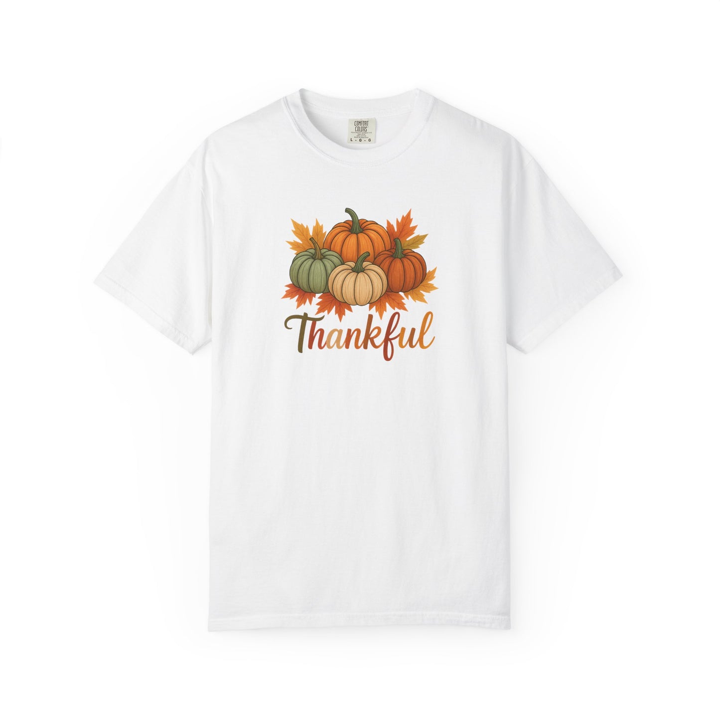 Thankful Pumpkin Patch T-shirt, Fall Leaves, Thanksgiving Tee, Autumn Vibes