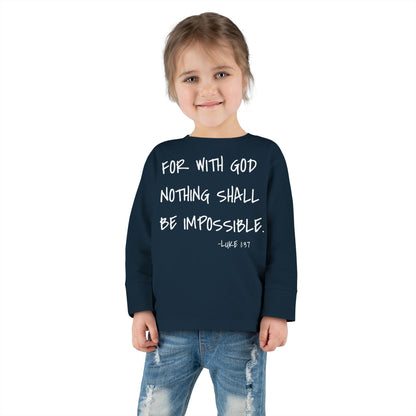 GOD DID - Toddler Long Sleeve T-Shirt