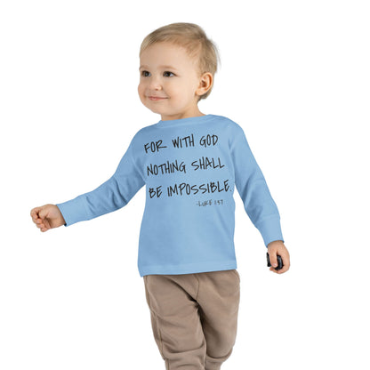 GOD DID - Toddler Long Sleeve T-Shirt