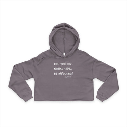 GOD DID - Women's Cropped Hoodie