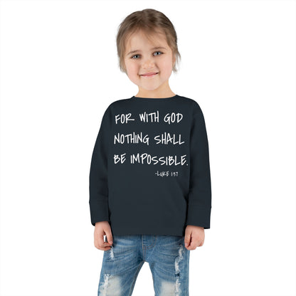 GOD DID - Toddler Long Sleeve T-Shirt