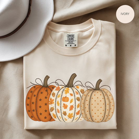 Fall Pumpkins T-Shirt, Autumn Pumpkin Variety Tee