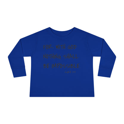 GOD DID - Toddler Long Sleeve T-Shirt