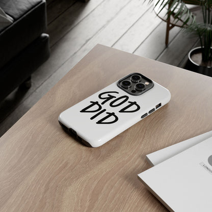 GOD DID - Apple iPhone Case(iPhone 13, 14, 15, 16, 17 Pro/Pro Max)