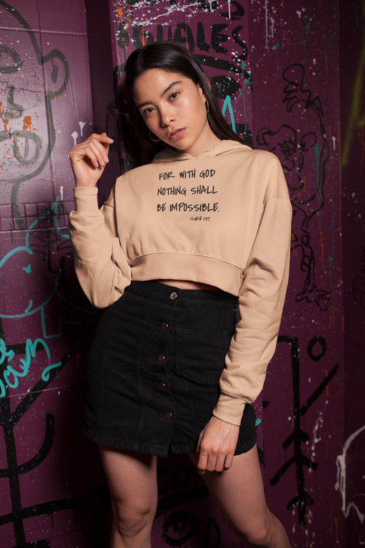GOD DID - Women’s Cropped Hoodie