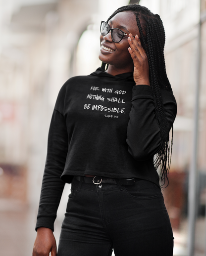 GOD DID - Women’s Cropped Hoodie