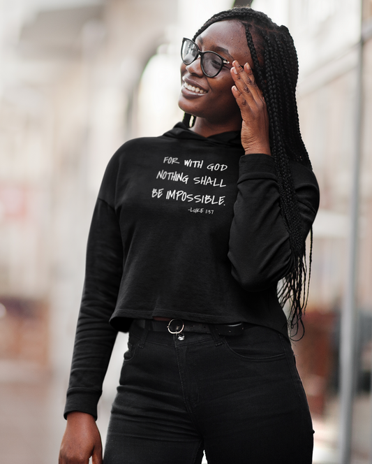 GOD DID - Women’s Cropped Hoodie