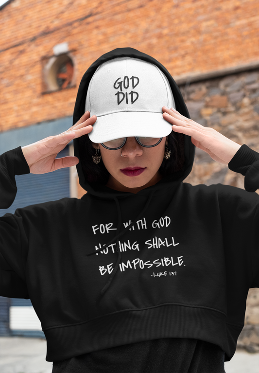 GOD DID - Women's Cropped Hoodie