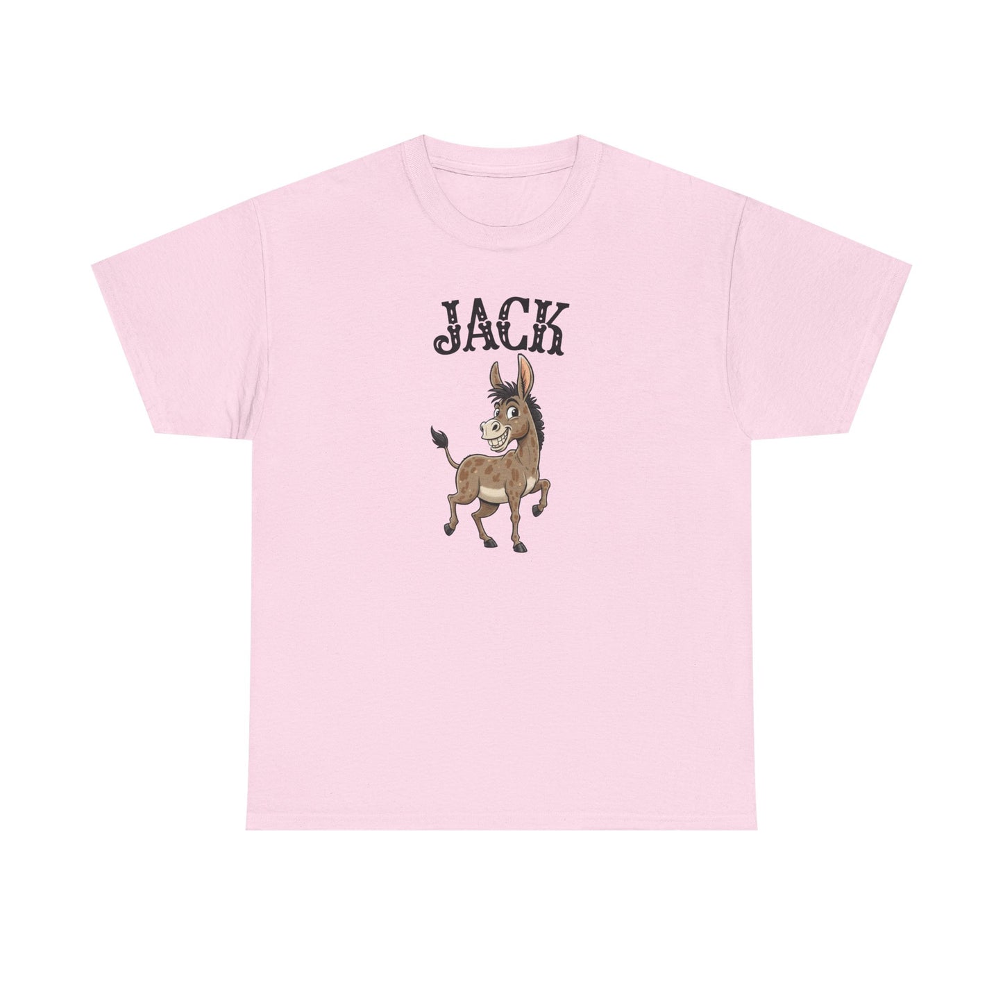 Jack The Ass T-Shirt | Cute Farm Animal Graphic Tee | Sarcastic Humor Wordplay Apparel