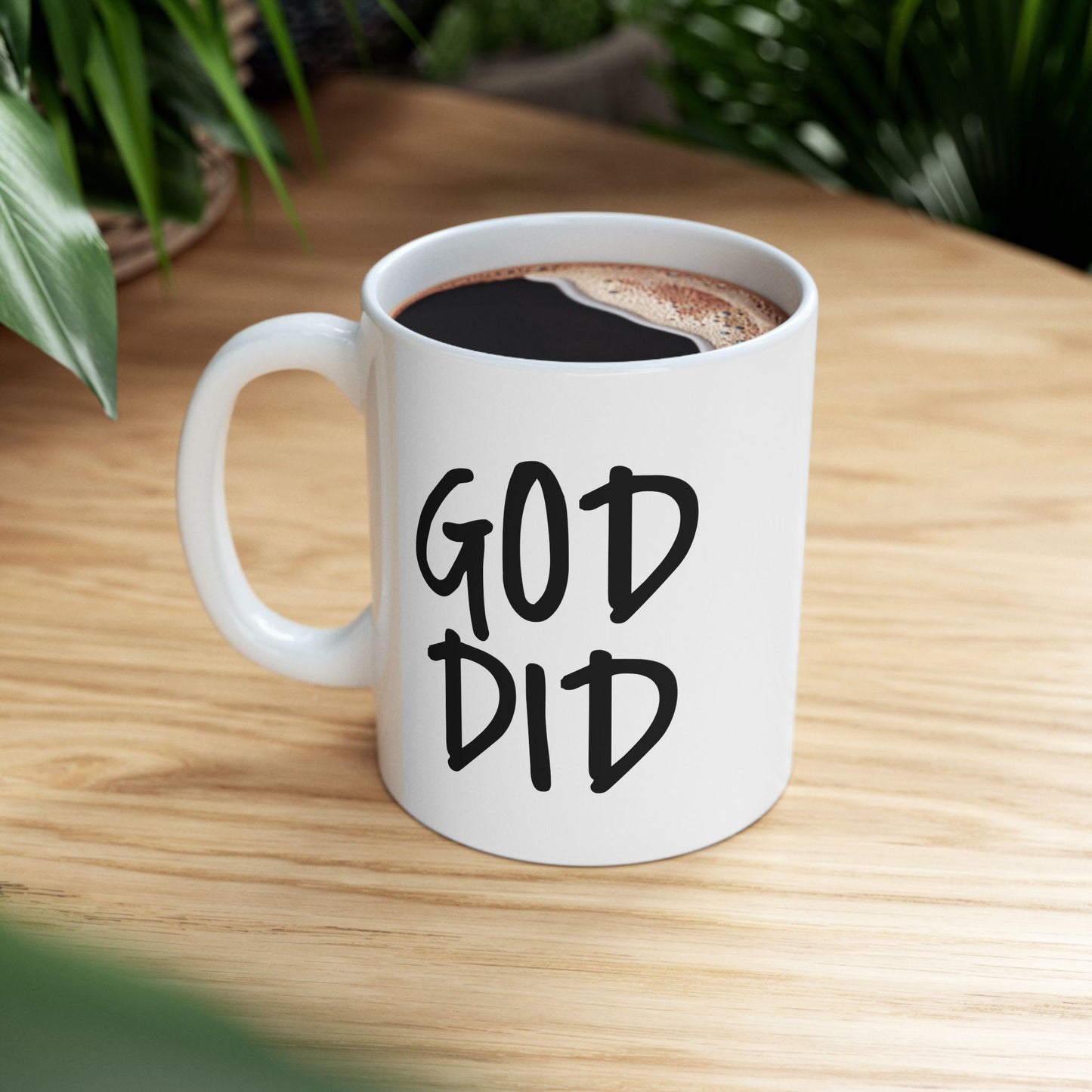 GOD DID - Ceramic Mug, (11oz, 15oz)