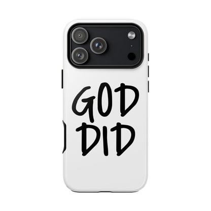 GOD DID - Apple iPhone Case(iPhone 13, 14, 15, 16, 17 Pro/Pro Max)