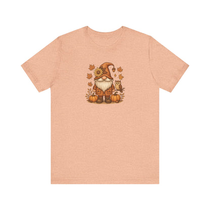 Autumn Gnome With Pumpkins And An Owl T-Shirt | Fall Leaves | Harvest Vibes