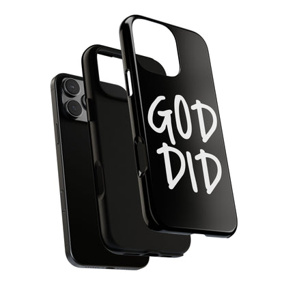 GOD DID - Apple iPhone Case(iPhone 13, 14, 15, 16, 17 Pro/Pro Max)