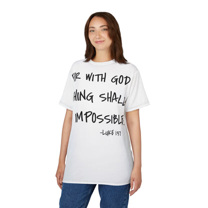 GOD DID - Large Print Faith Based Statement T-Shirt