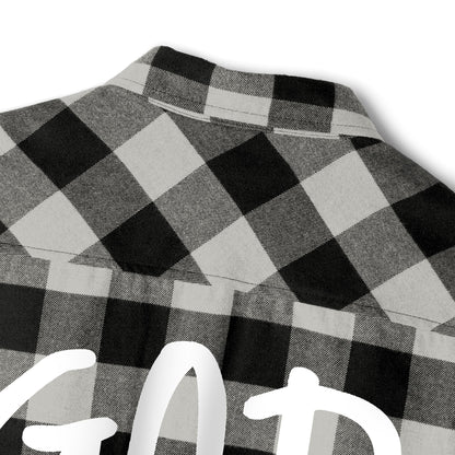 GOD DID - Flannel Faith Based Shirt