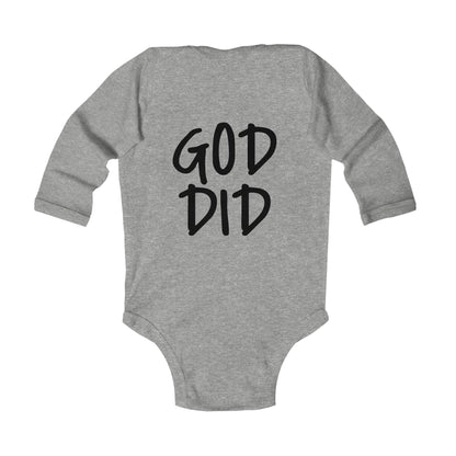 GOD DID - Infant Long Sleeve Onesie