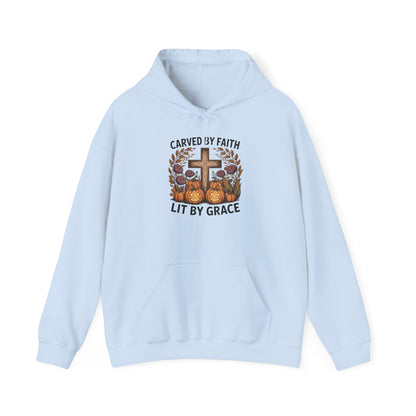 Carved by Faith Lit by Grace Shirt - Faith-Inspired Fall Hoodie