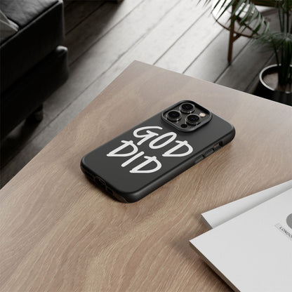GOD DID - Apple iPhone Case(iPhone 13, 14, 15, 16, 17 Pro/Pro Max)