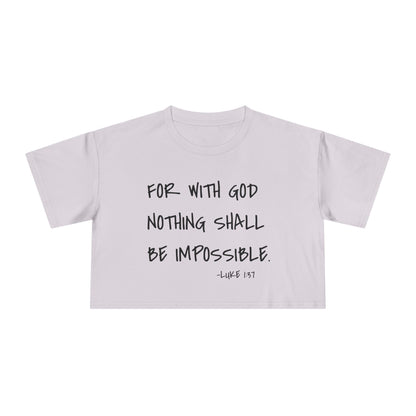 GOD DID - Women's Crop Tee