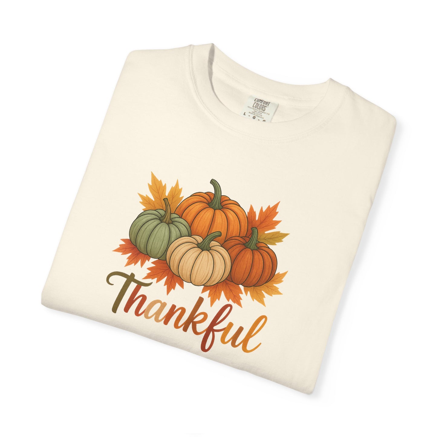 Thankful Pumpkin Patch T-shirt, Fall Leaves, Thanksgiving Tee, Autumn Vibes