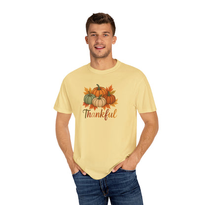 Thankful Pumpkin Patch T-shirt, Fall Leaves, Thanksgiving Tee, Autumn Vibes