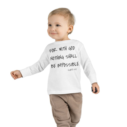 GOD DID - Toddler Long Sleeve T-Shirt