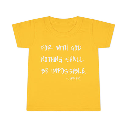 GOD DID - Faith Inspired Toddler T-shirt