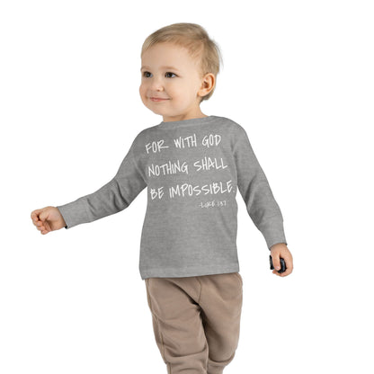 GOD DID - Toddler Long Sleeve T-Shirt