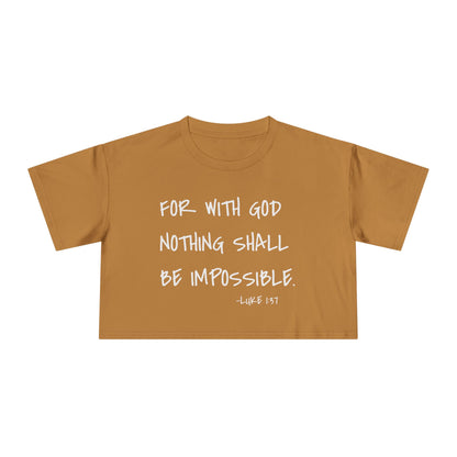 GOD DID - Women's Crop Tee