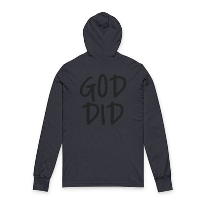 GOD DID - Unisex Hooded Long Sleeve T-Shirt