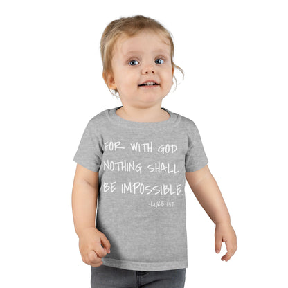 GOD DID - Faith Inspired Toddler T-shirt