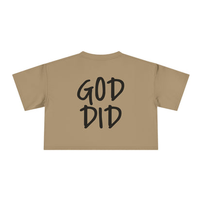 GOD DID - Women's Crop Tee