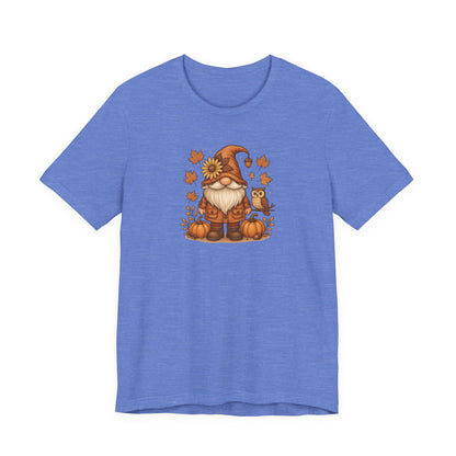 Autumn Gnome With Pumpkins And An Owl T-Shirt | Fall Leaves | Harvest Vibes