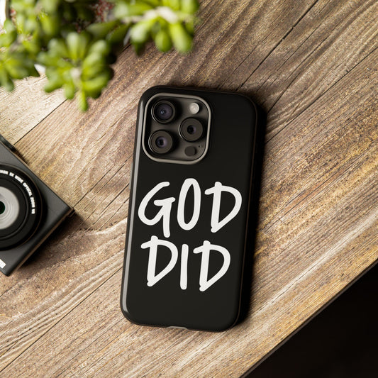 GOD DID - Apple iPhone Case(iPhone 13, 14, 15, 16, 17 Pro/Pro Max)