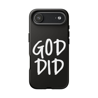 GOD DID - Apple iPhone Case(iPhone 13, 14, 15, 16, 17 Pro/Pro Max)