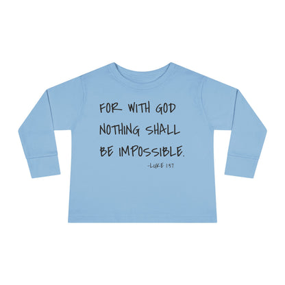 GOD DID - Toddler Long Sleeve T-Shirt