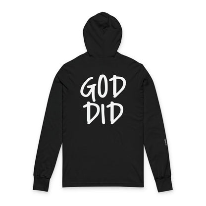 GOD DID - Unisex Hooded Long Sleeve T-Shirt