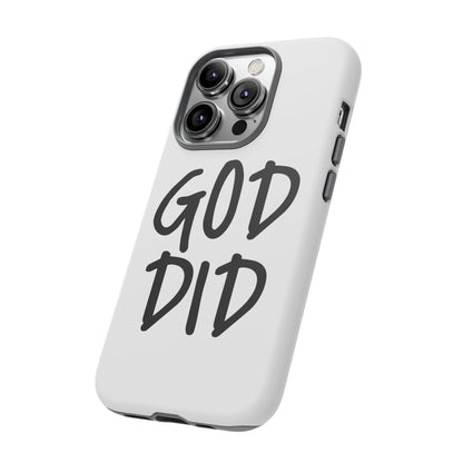 GOD DID - Apple iPhone Case(iPhone 13, 14, 15, 16, 17 Pro/Pro Max)