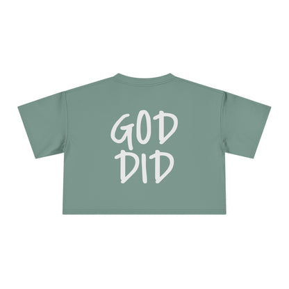 GOD DID - Women's Crop Tee