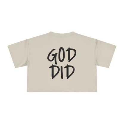 GOD DID - Women's Crop Tee