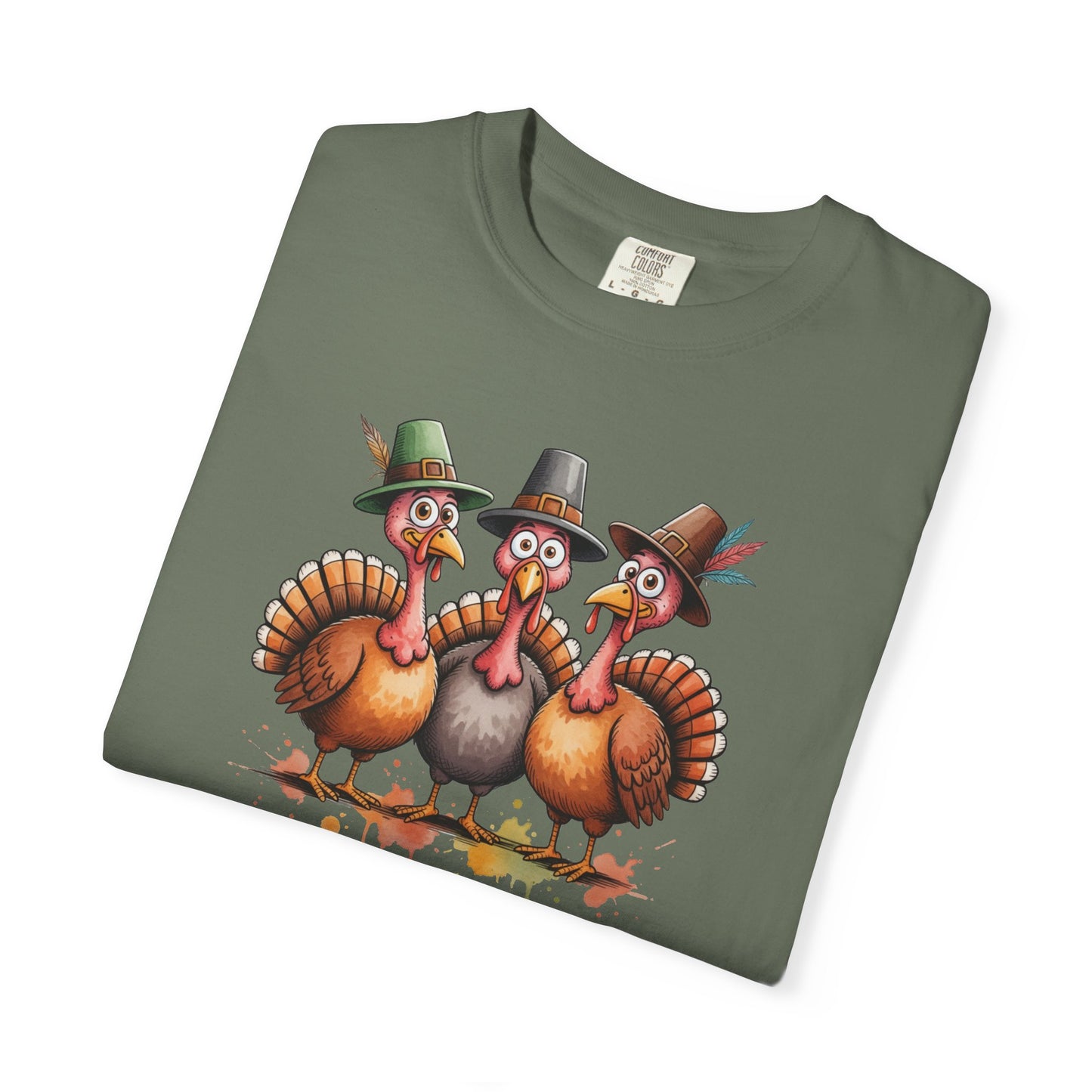 Funny Thanksgiving Turkey Trio T-shirt, Fall Celebration, Family Gatherings, Holiday Apparel, Thanksgiving Gift
