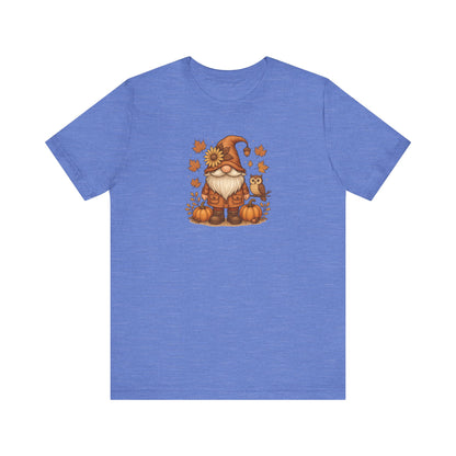 Autumn Gnome With Pumpkins And An Owl T-Shirt | Fall Leaves | Harvest Vibes