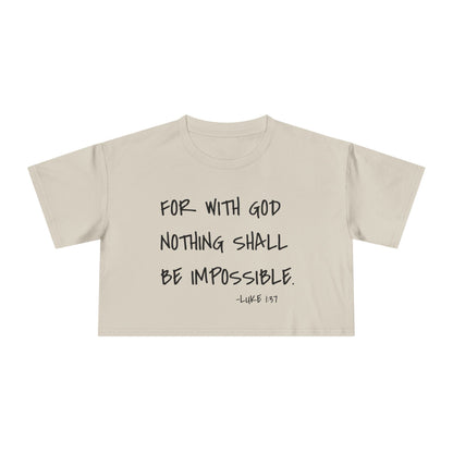 GOD DID - Women's Crop Tee