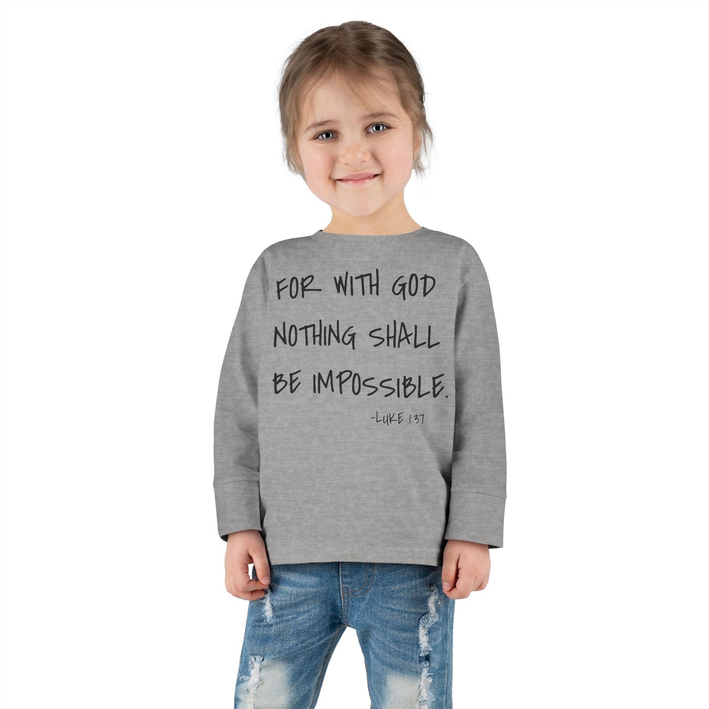 GOD DID - Toddler Long Sleeve T-Shirt