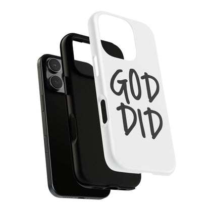 GOD DID - Apple iPhone Case(iPhone 13, 14, 15, 16, 17 Pro/Pro Max)