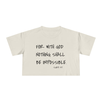 GOD DID - Women's Crop Tee
