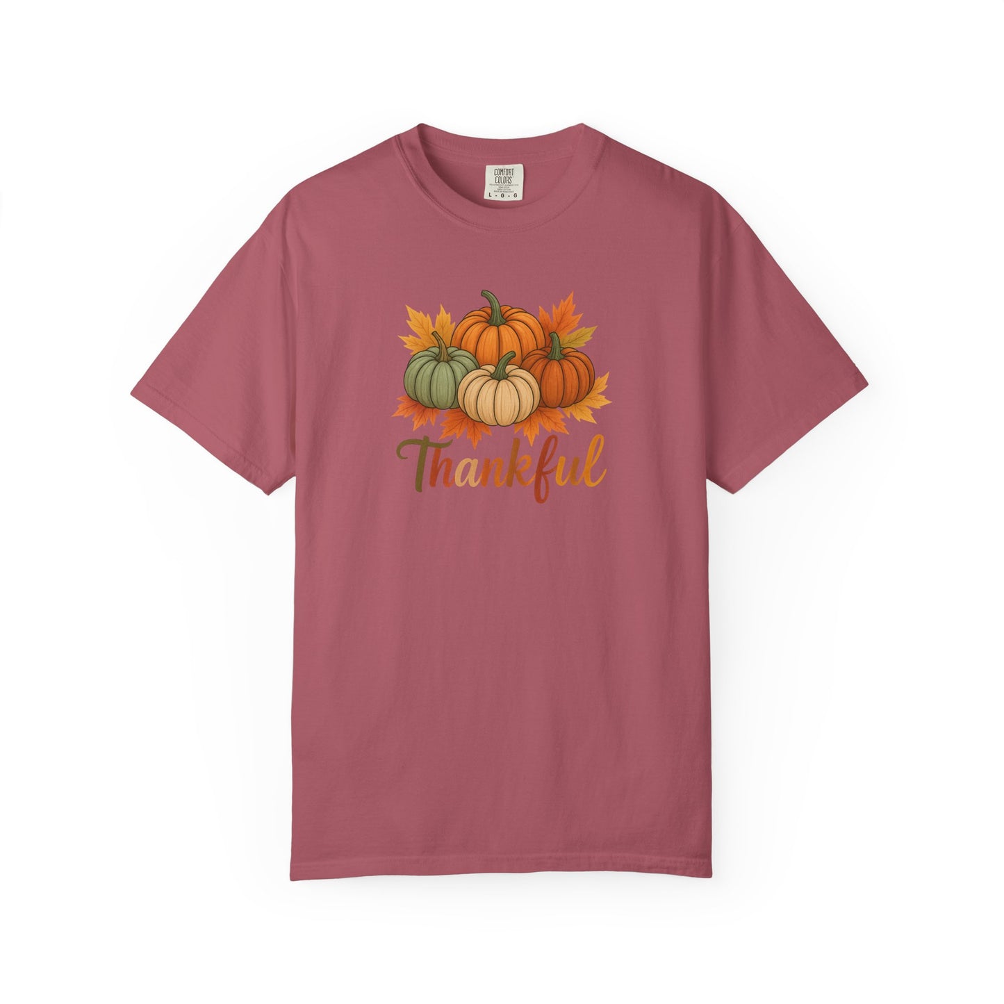 Thankful Pumpkin Patch T-shirt, Fall Leaves, Thanksgiving Tee, Autumn Vibes