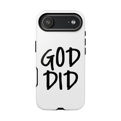 GOD DID - Apple iPhone Case(iPhone 13, 14, 15, 16, 17 Pro/Pro Max)