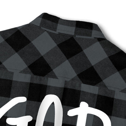 GOD DID - Flannel Faith Based Shirt
